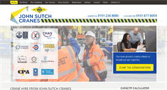 Desktop Screenshot of johnsutchcranes.co.uk